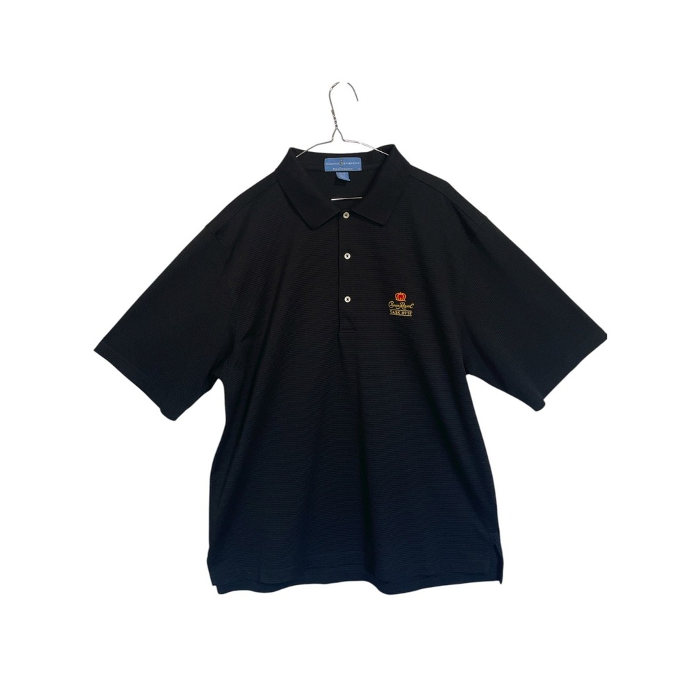 Crown Royal Polo Men Large Spell Out Script Performance polo Fairway & Greene XL